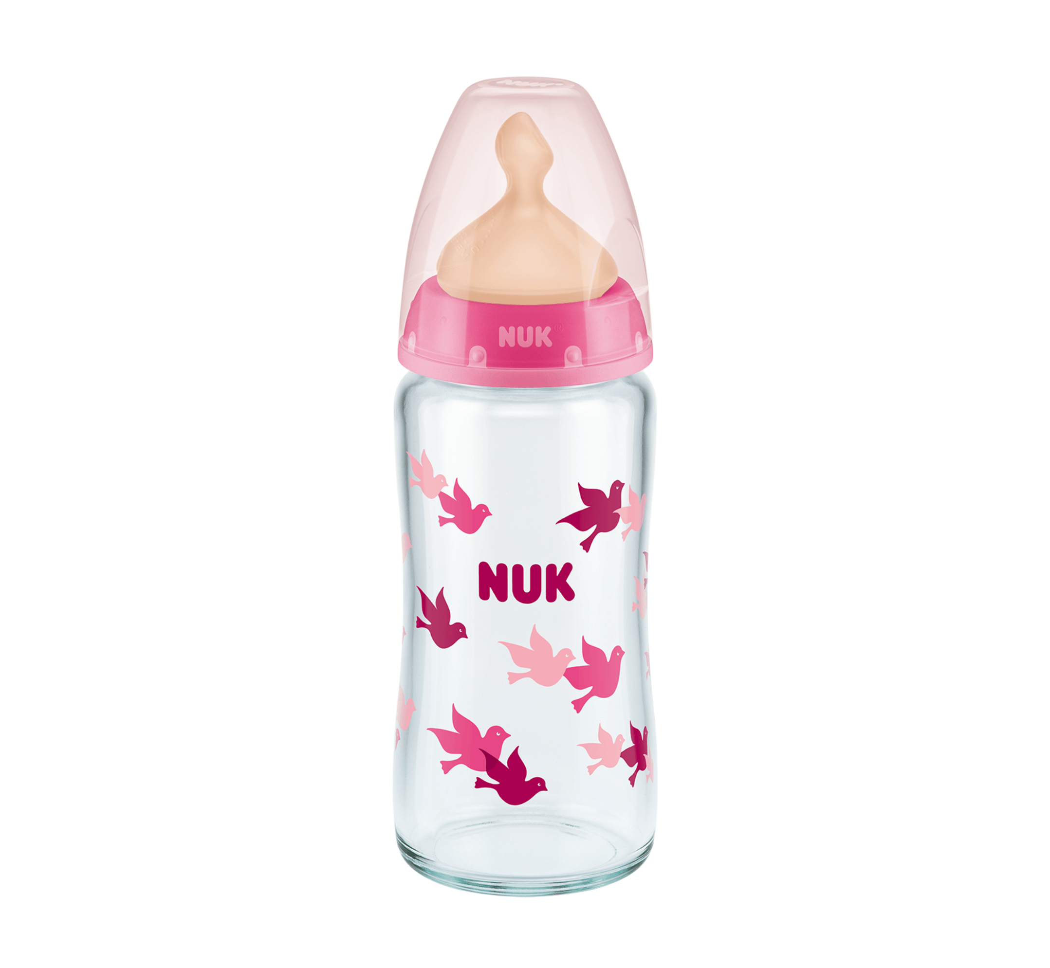 NUK Shishe Qelqi First Choice+ Latex (Temp.Control) - Halsa