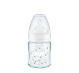 NUK Shishe Qelqi First Choice+ Silikon (Temp.Control) - Halsa