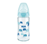 NUK Shishe Qelqi First Choice+ Silikon (Temp.Control) - Halsa