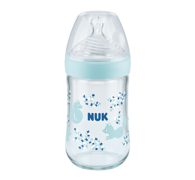 NUK Shishe Qelqi Nature Sense Silikon (0-6 muaj)