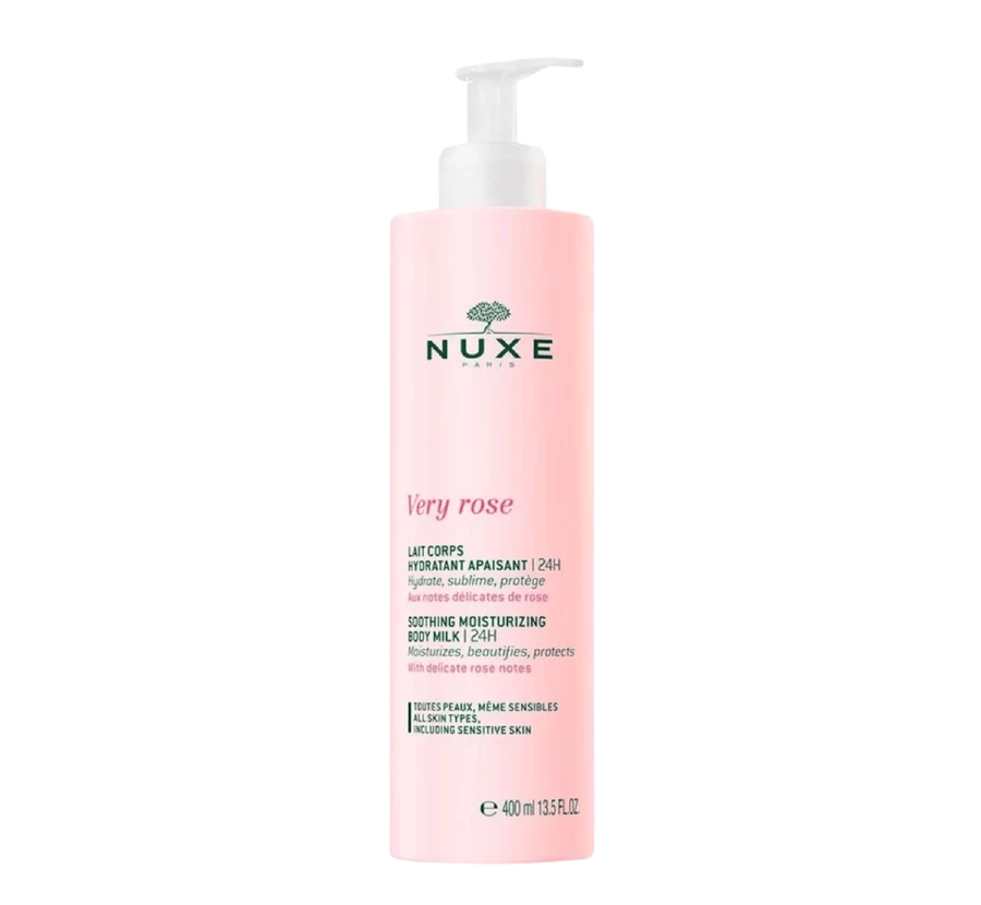 Nuxe Very Rose - смирувачко хидратантно млеко за тело 24 часа (*400 мл)