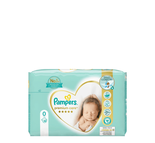 Pampers Premium Care 0 (<3 kg) - Halsa