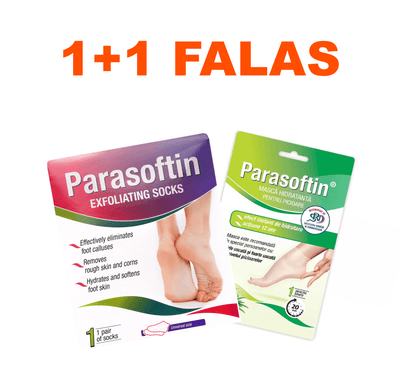 Set Parasoftin (Çorape Eksfoliuese + Maska Hidratuese)