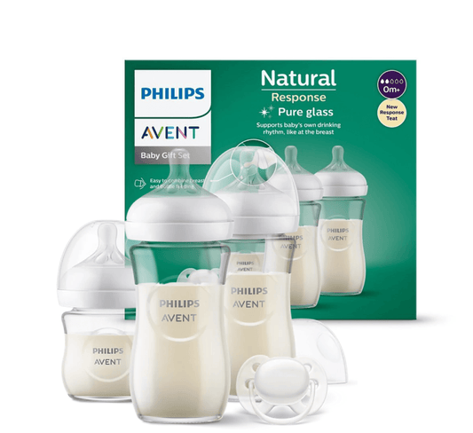 PHILIPS AVENT SCD878/11 SET SHISHE QELQI NATURAL 0M+ (+1 Bib Rrens) - Halsa