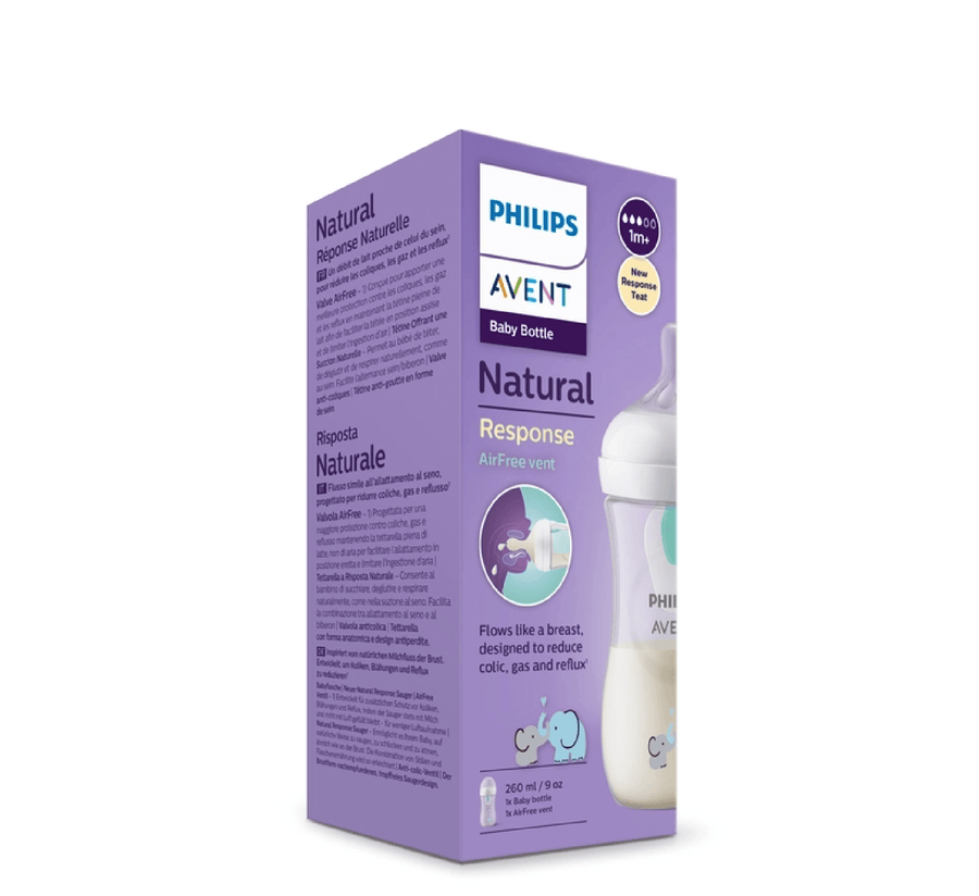PHILIPS AVENT SCY673/81 SHISHE PLASTIKE ПРИРОДЕН проветрувач без воздух 1M+ *260ML