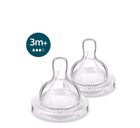 PHILIPS AVENT SCY763/02 BIBERON USHQYES ANTI-COLIC *2PCS 3M+ - Halsa