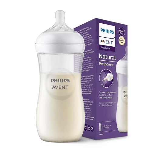 PHILIPS AVENT SCY906/01 SHISHE PLASTIKE NATURAL 3M+ *330ML - Halsa