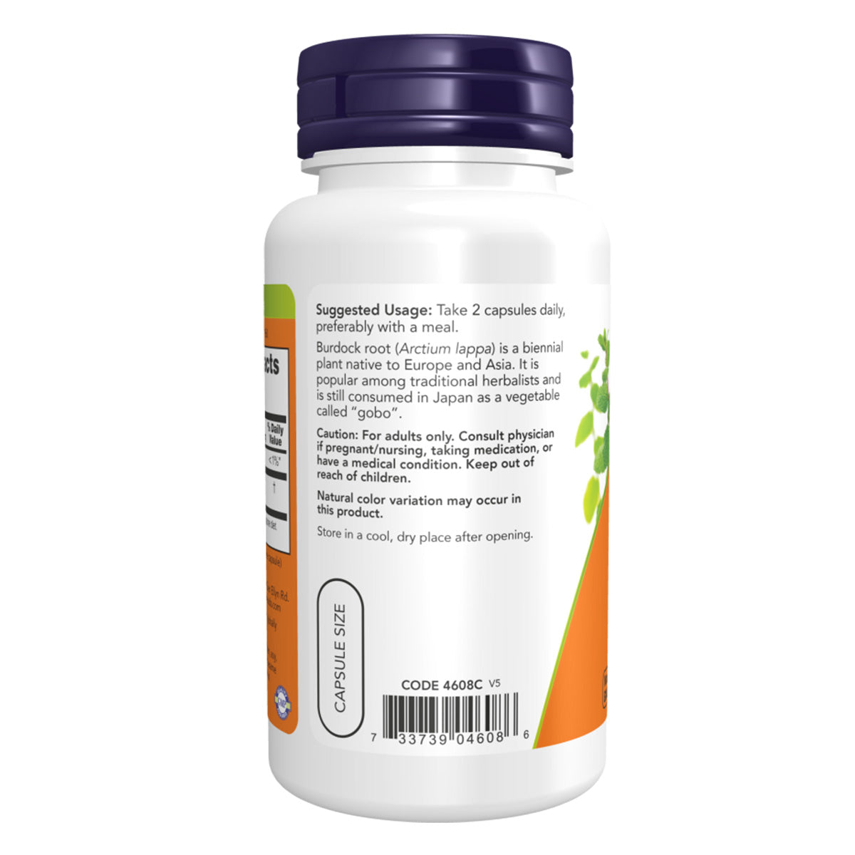 BURDOCK ROOT 430 MG 100 VCAPS