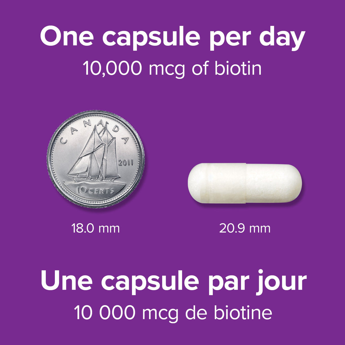 Biotin 10,000 mcg Vegetarian Capsules