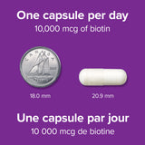 Biotin 10,000 mcg Vegetarian Capsules