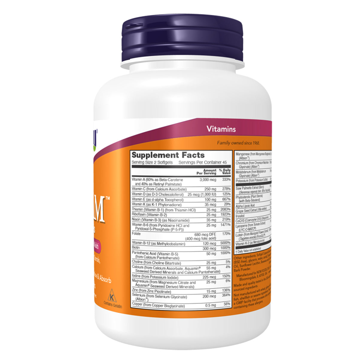 ADAM MALE MULTI 90 SGELS