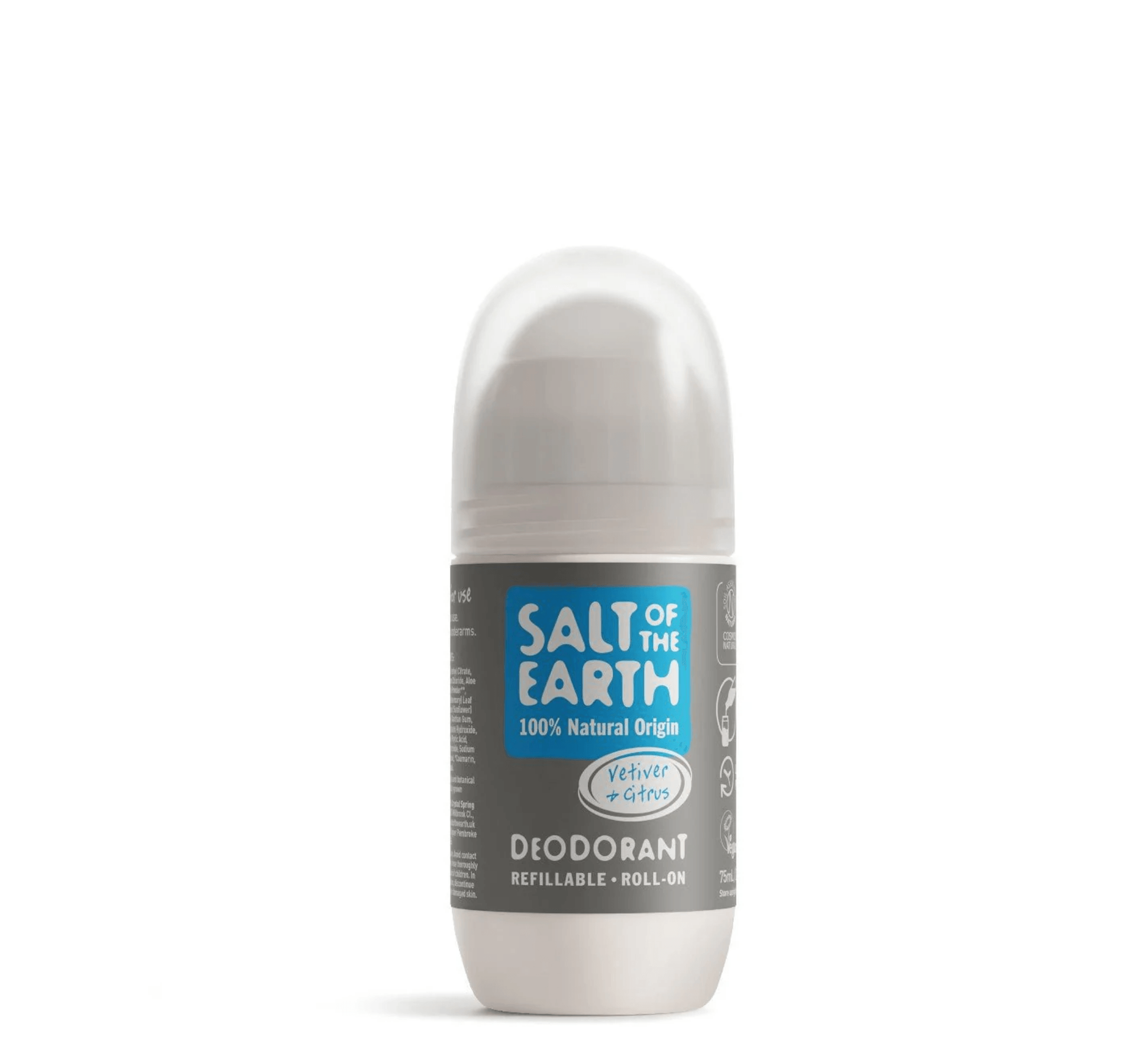 Salt of the Earth Natural Deodorant Roll-On - Refillable - Halsa