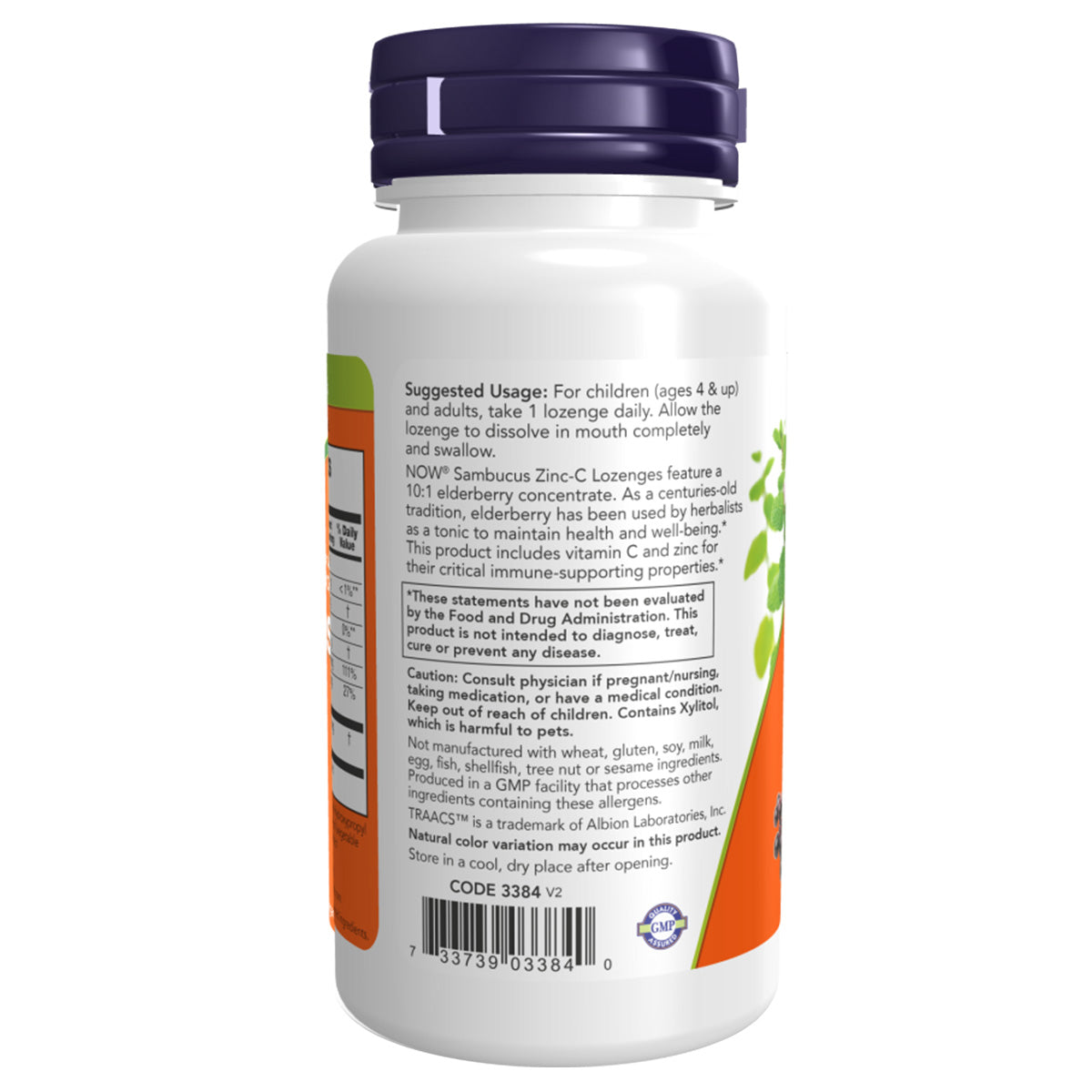 SAMBUCUS ZINC-C 60 LOZ