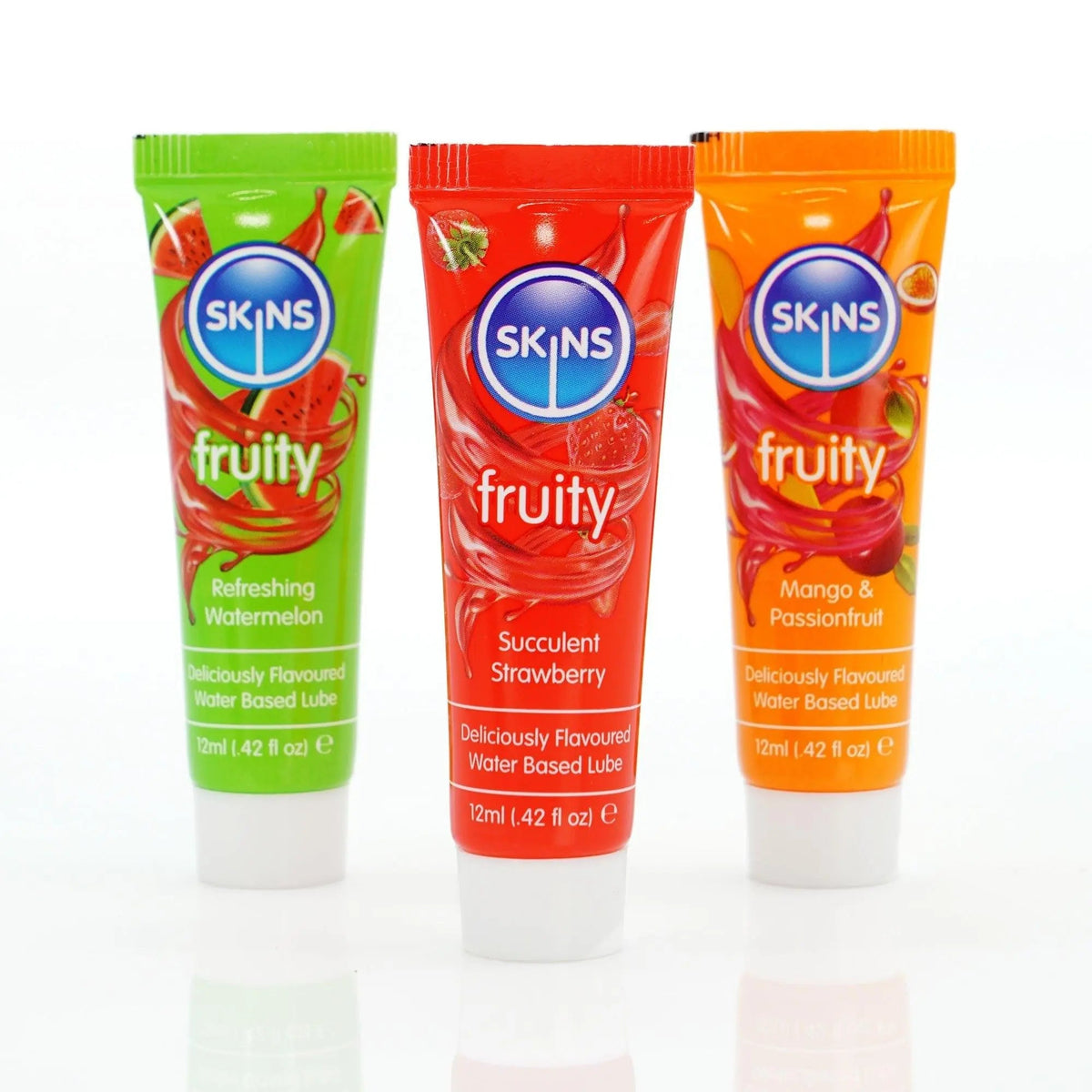 Skins Fruity Lubes Sampler Tubes (3 x 12ml)