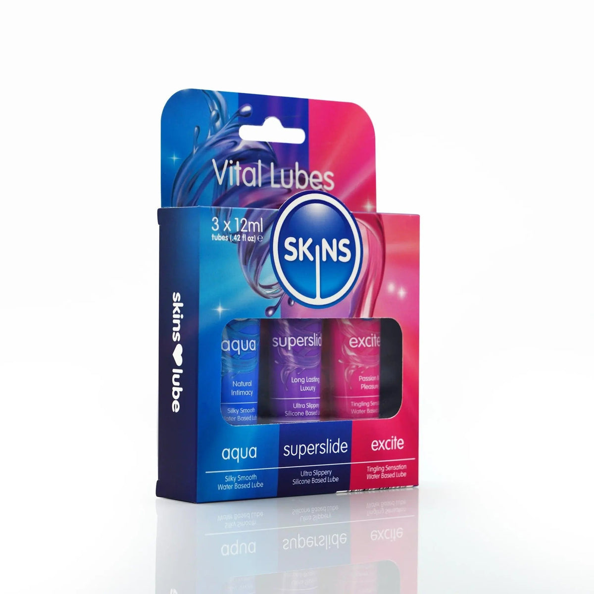 Skins Vital Lubes Sampler Tubes (3 x 12ml)