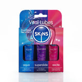 Skins Vital Lubes Sampler Tubes (3 x 12ml)