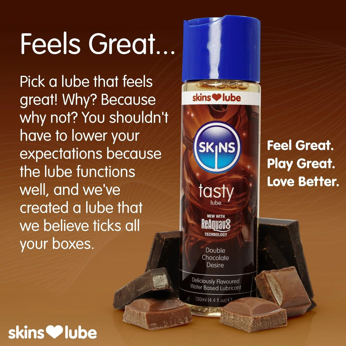 Skins Double Chocolate Water Based Lubricant