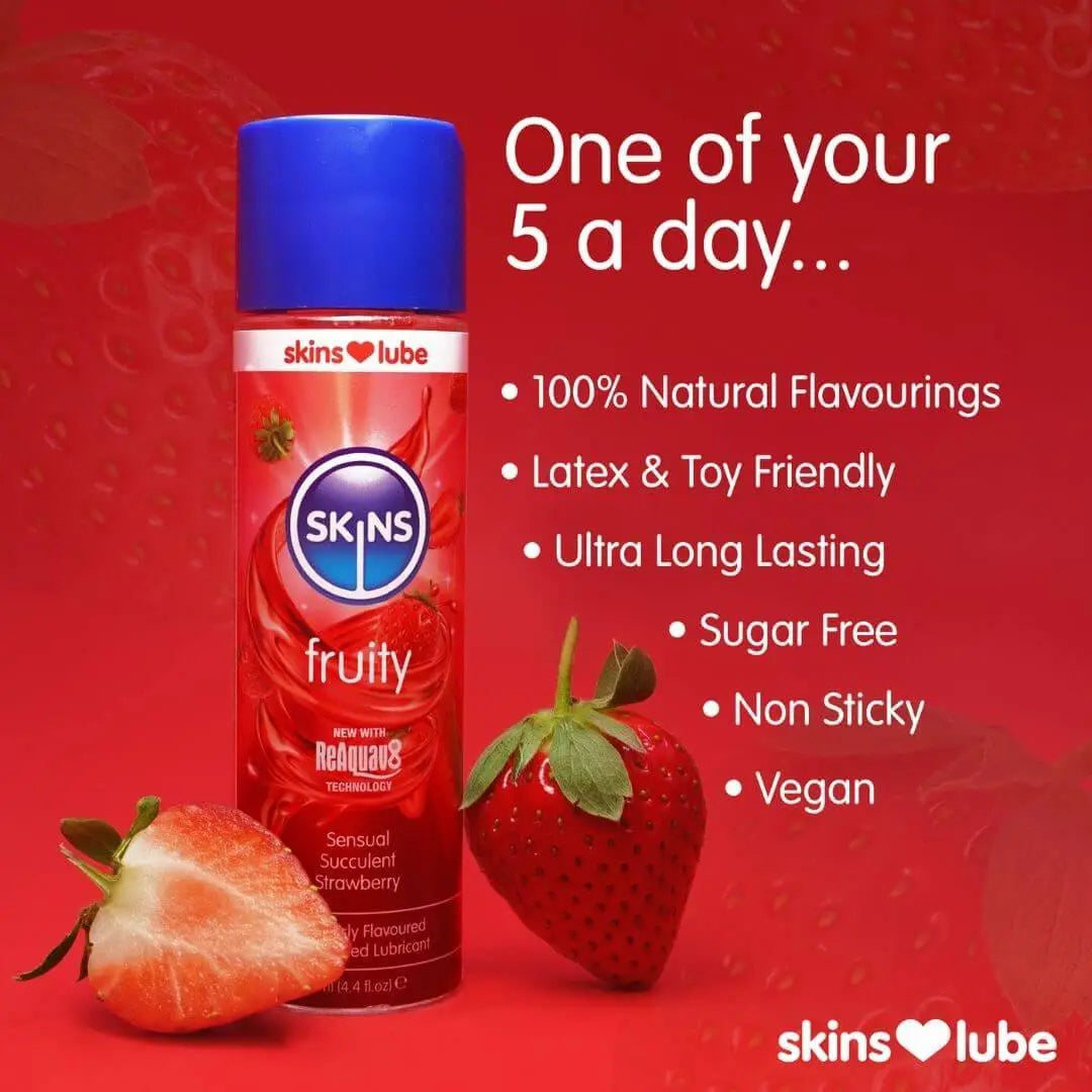 Skins Strawberry Flavoured Lube (Various Sizes)