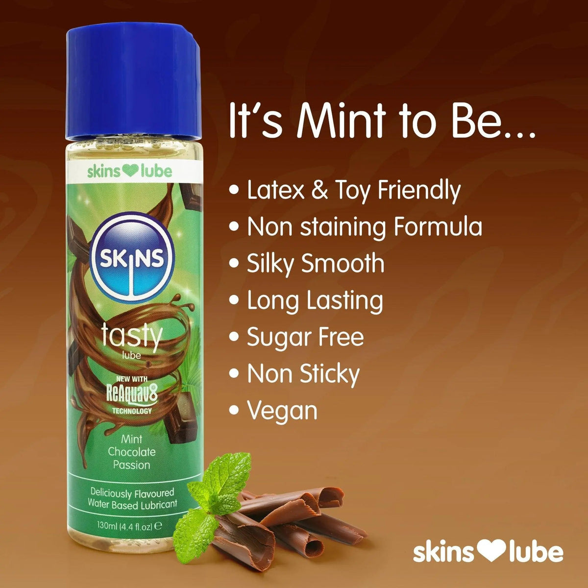Skins Mint Chocolate Water Based Lubricant
