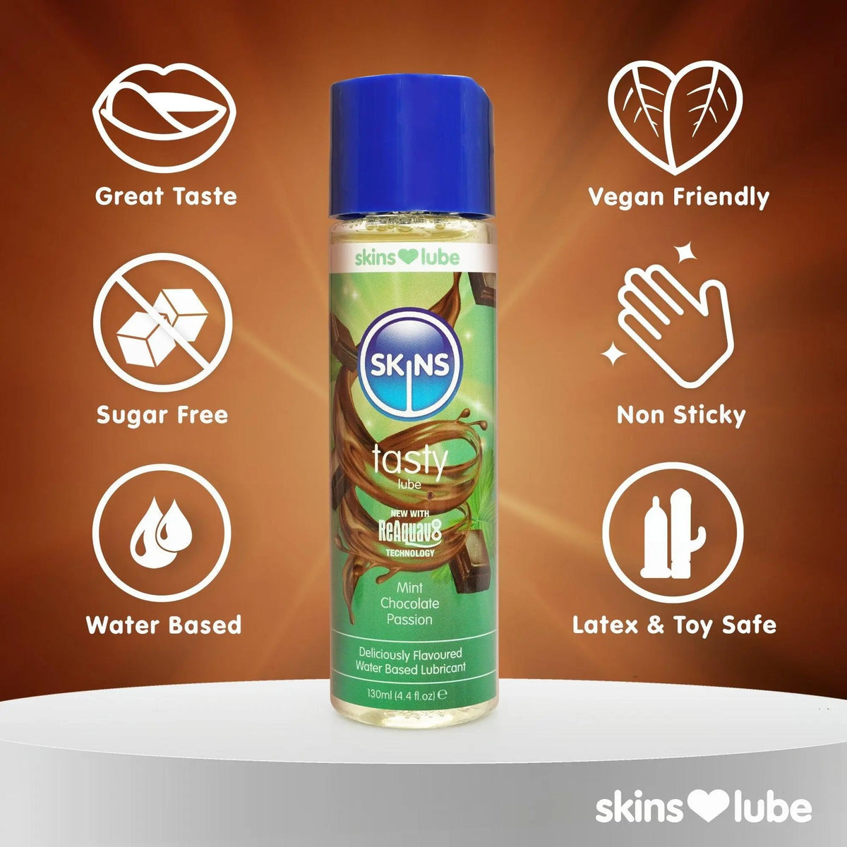 Skins Mint Chocolate Water Based Lubricant
