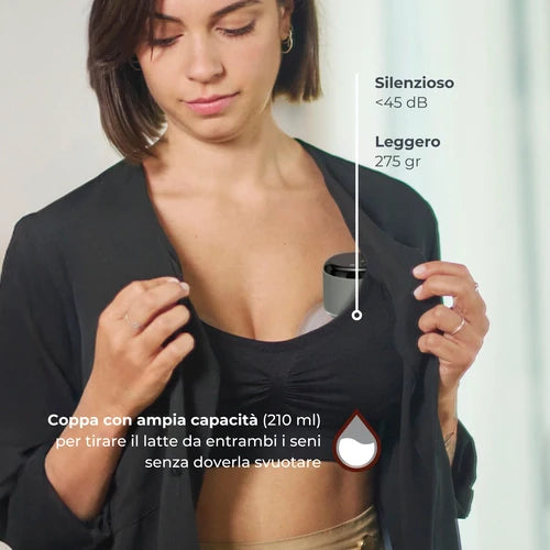 Wearable electric breast pump with 3 phases - Materno Comfort 1260W
