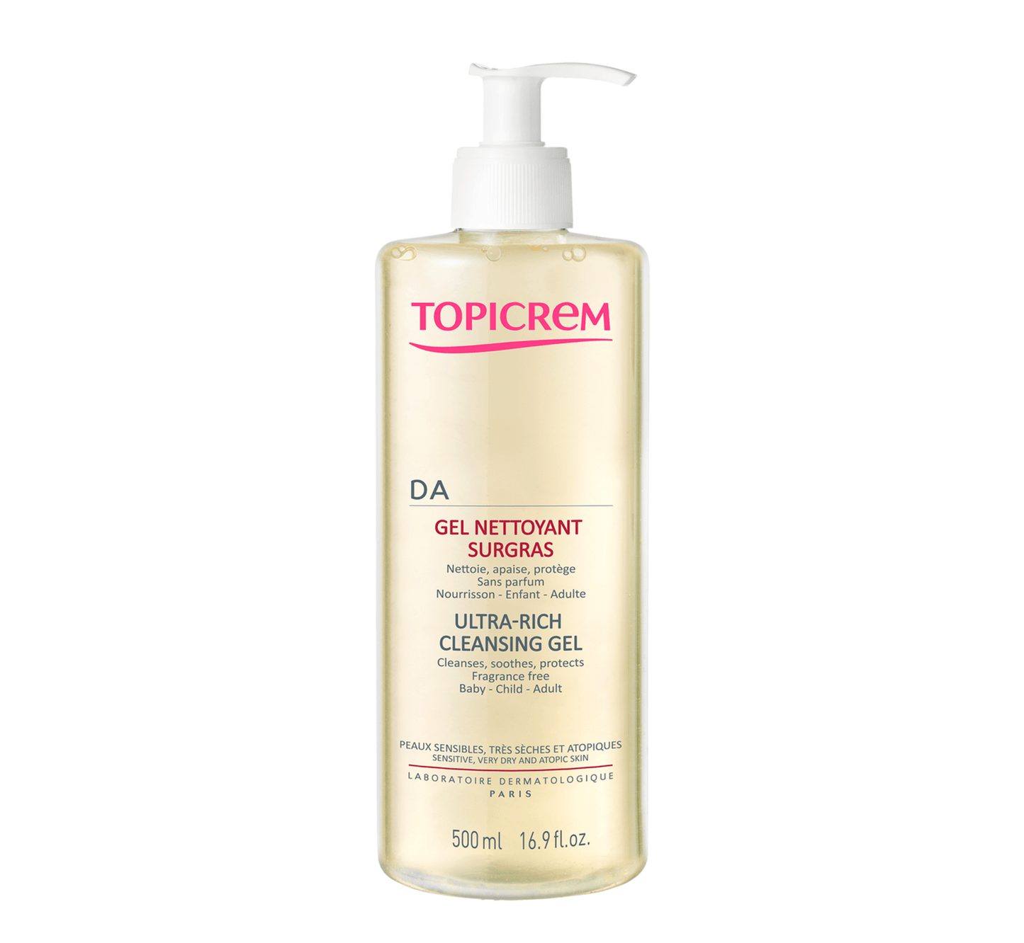 TOPICREM - DA Ultra-Rich Cleansing Gel (*500ml) - Halsa
