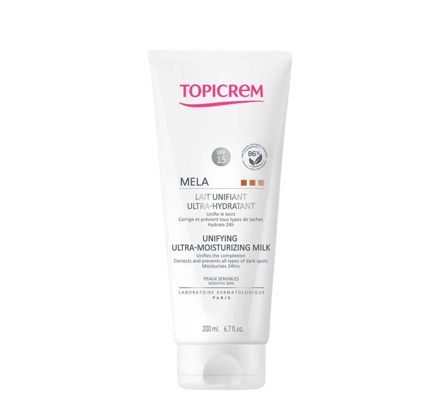 TOPICREM - MELA Unifying Ultra-Moisturizing Milk (*200ml) - Halsa