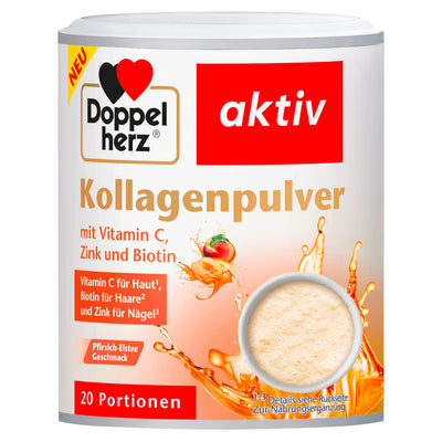 Doppelherz Kollagenpulver (Collagen Powder) with Vitamin C, Zinc & Biotin