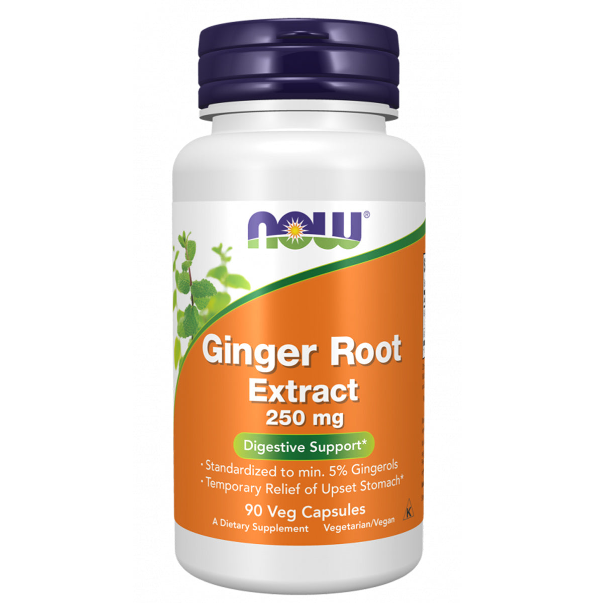 Ginger Root Extract 250 mg Veg Capsules