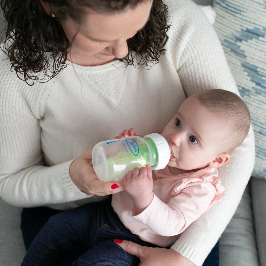 Dr. Brown's Natural Flow Wide-Neck Baby Bottle Slow Flow Silicone Nipple