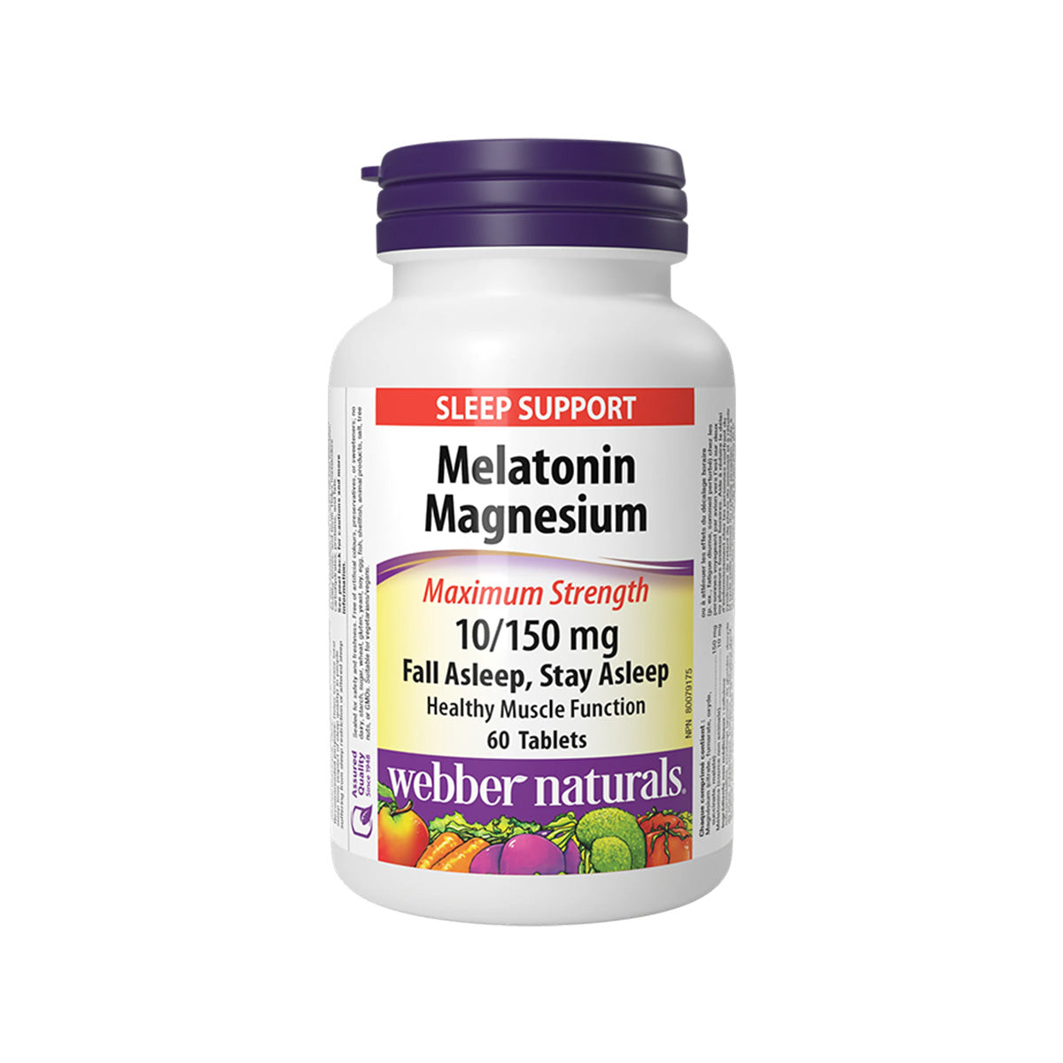Webber Naturals – Melatonin Magnesium 10mg/150mg