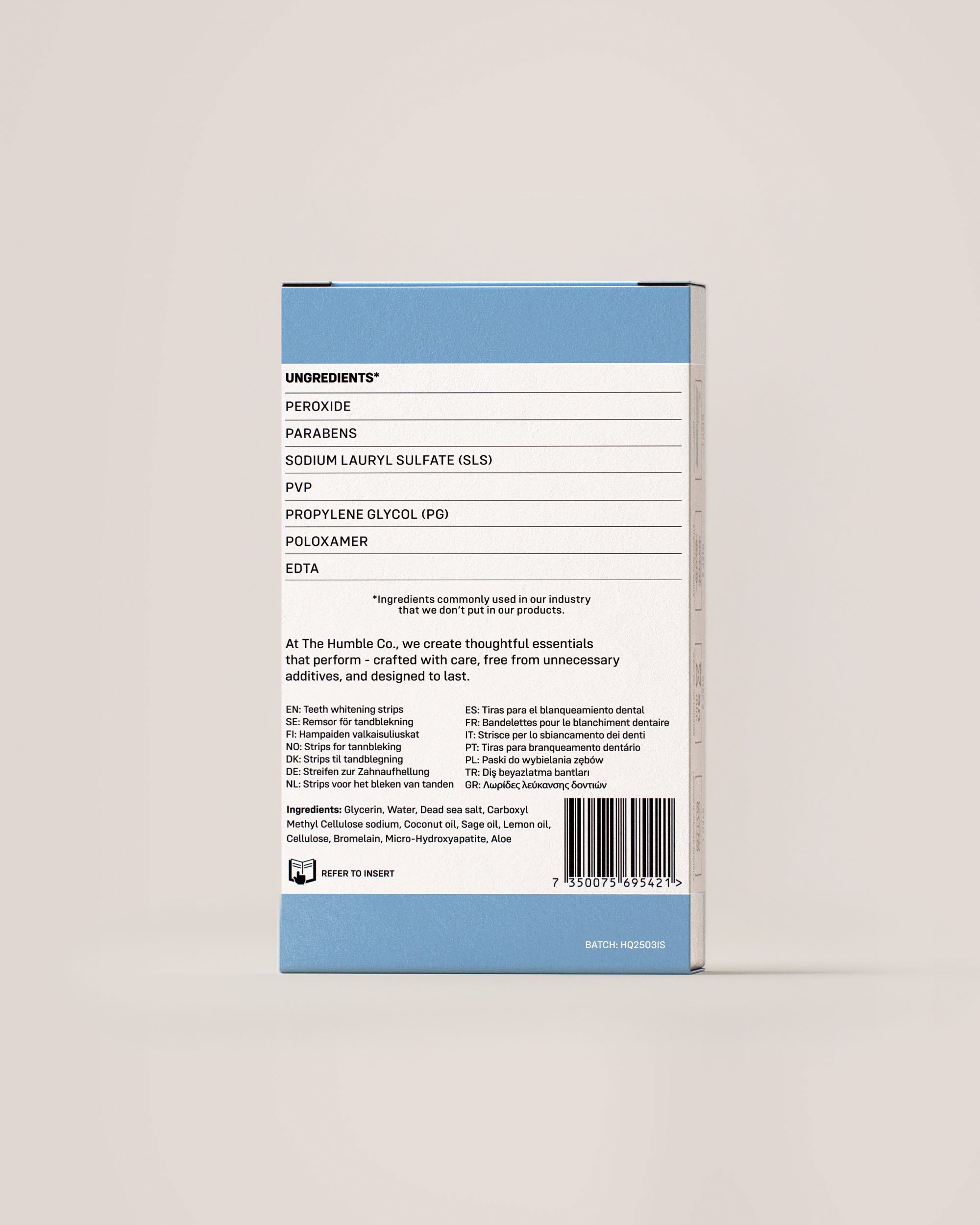 Whitening Strips- Aloe vera