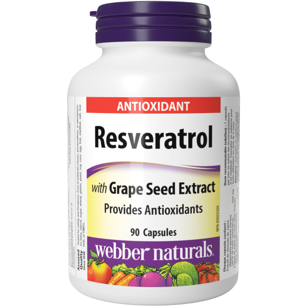 Resveratrol with Grape Seed Extract 200 /25 mg – Costco exclusive