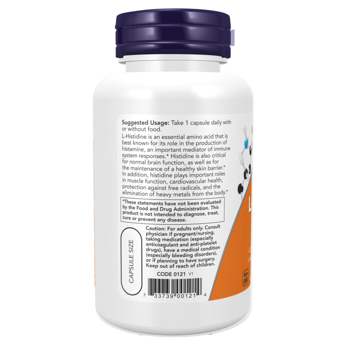 L-HISTIDINE 600MG  60 VCAPS