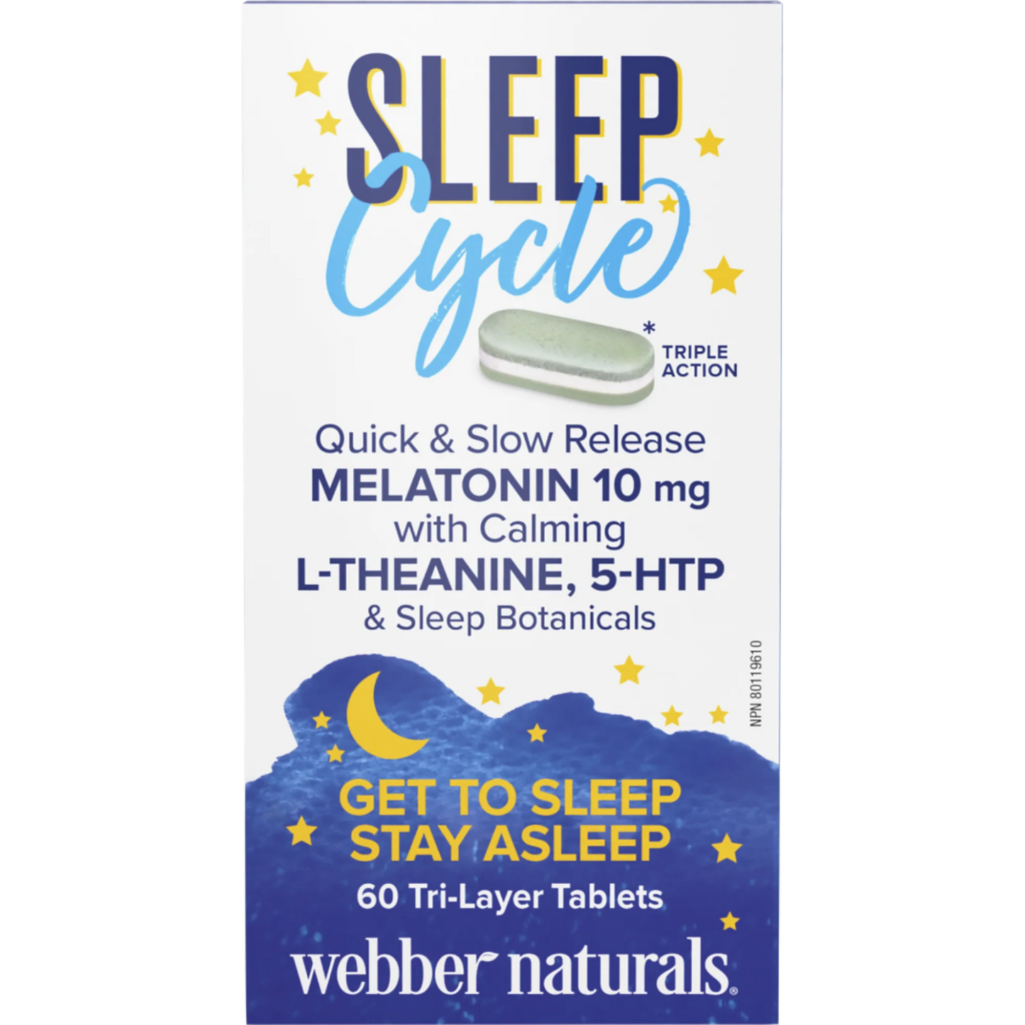 Sleep Cycle Melatonin with L-Theanine, 5-HTP & Sleep Botanicals
